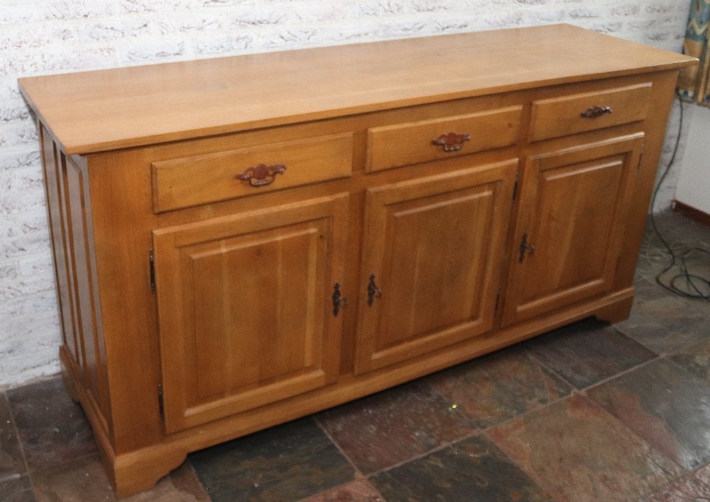 Eiken houten dressoir, Ophalen, Gebruikt, Met deur(en), Klassiek
