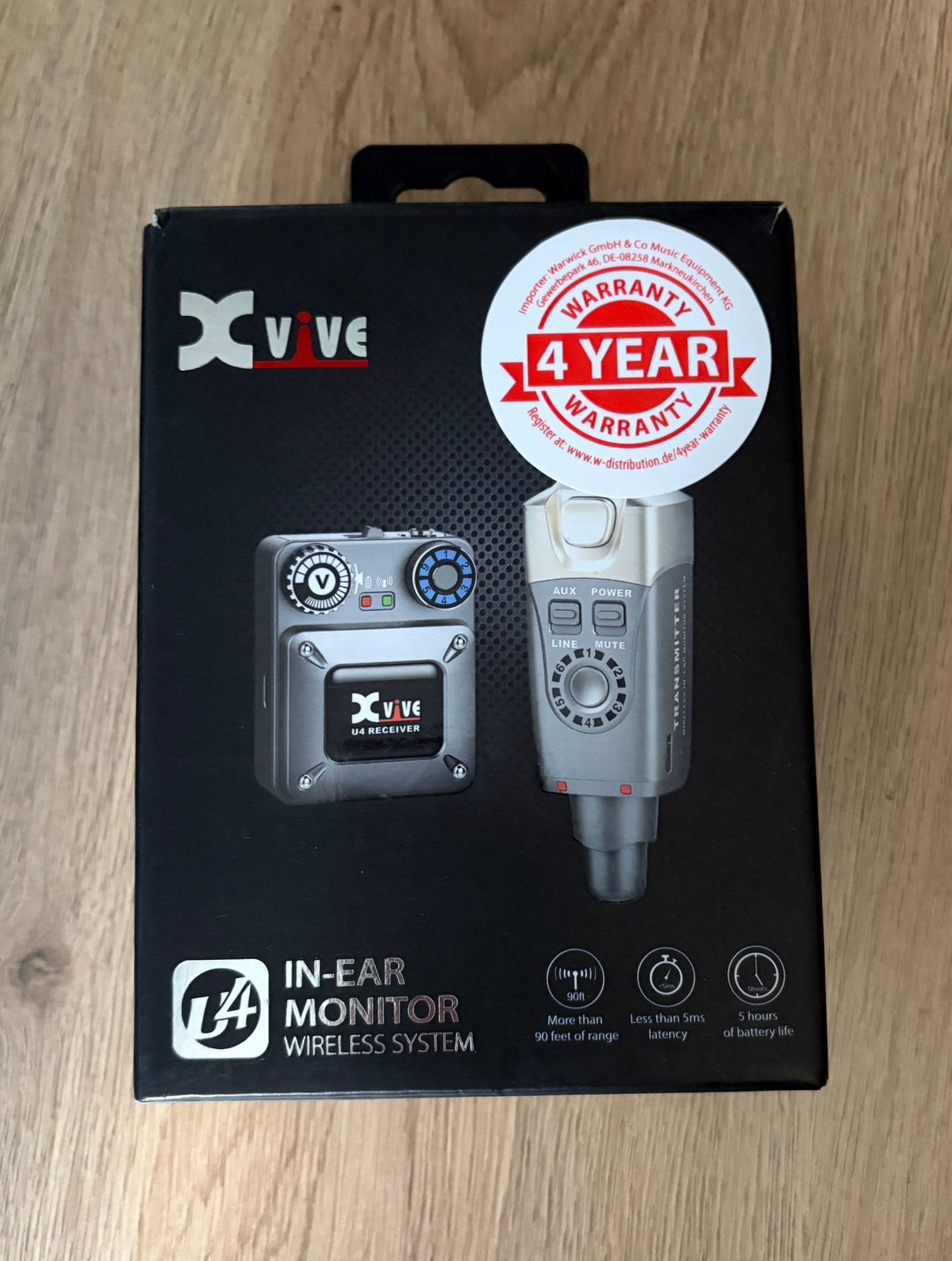 Xvive 4U Wireless In Ear Monitoring (IEM), Ophalen of Verzenden, Zo goed als nieuw, Overige typen, Draadloos