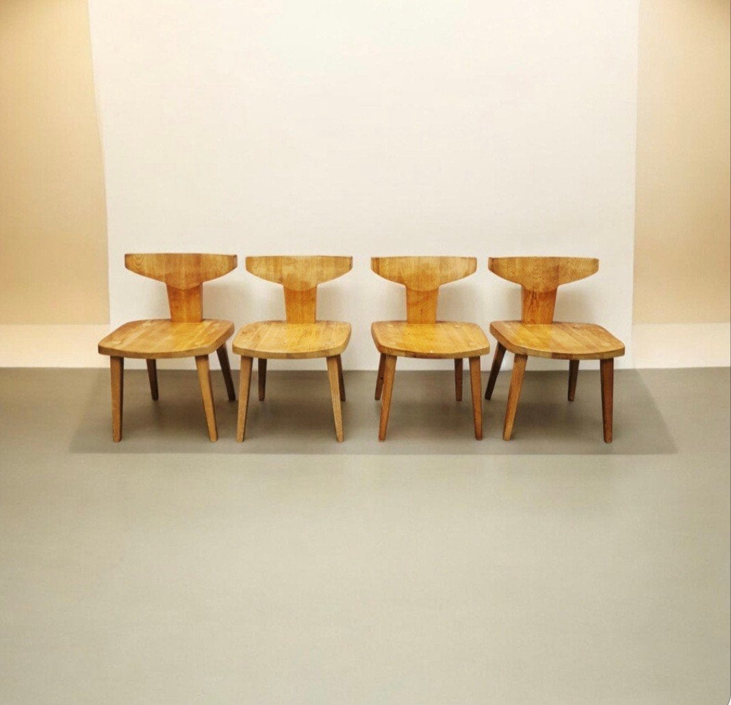 Set van 4 vintage stoelen van Jacob Kielland-Brandt, Ophalen of Verzenden
