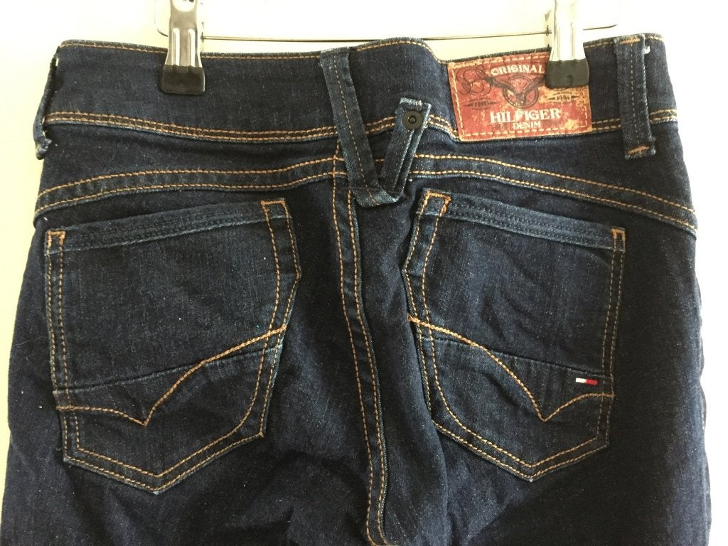 Hilfiger spijkerbroek Victoria Straight 25/32  (1B17), Tweedehands verkoop, Tweedehands verkoop, Blauw, Ophalen of Verzenden
