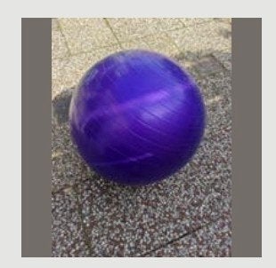 Paarse fitnessbal, Ophalen of Verzenden, Duplo