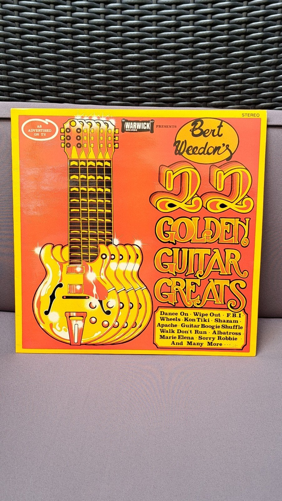 Vinyl LP  Bert Weedon's  22 golden guitar greats, Ophalen of Verzenden, Zo goed als nieuw, LP