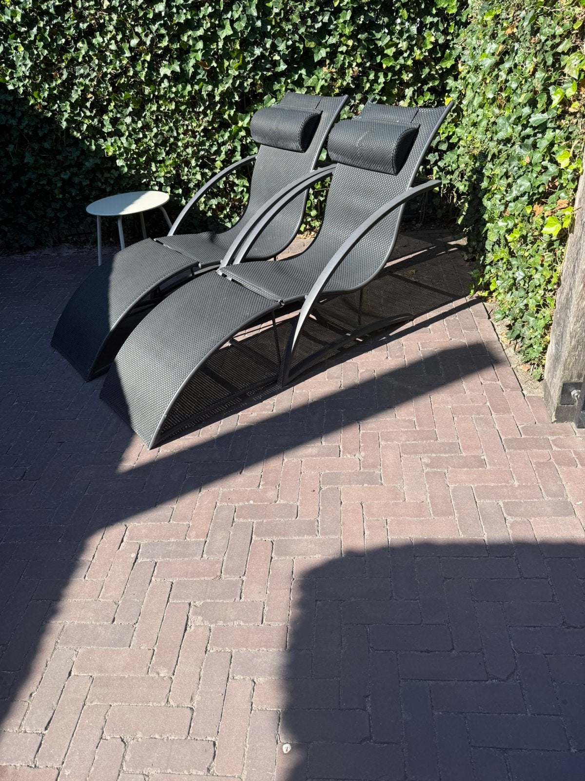 2 mooie lounge stoelen, Tuin en Terras, Ophalen, Gebruikt, Kunststof