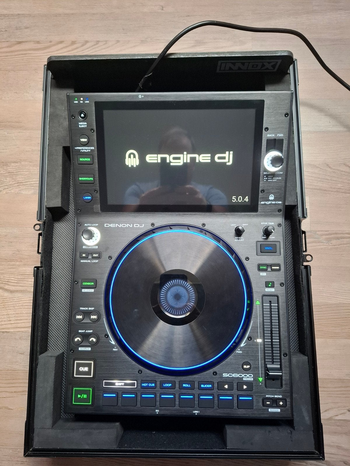 Denon dj SC6000 Prime DJ-mediaspeler met Innox flightcase, Ophalen of Verzenden, Zo goed als nieuw, Dj-set, Denon