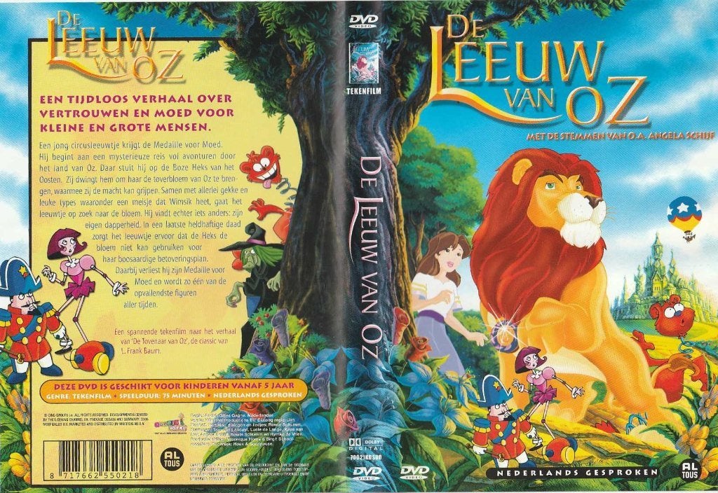 De leeuw van Oz, Cd's en Dvd's, Alle leeftijden, Zo goed als nieuw, Inclusief doosje, Ophalen of Verzenden
