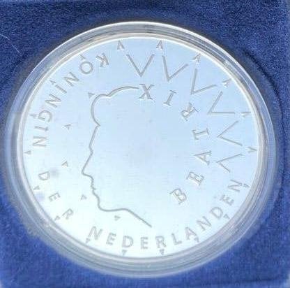 Zilveren 50 Gulden 1987 - Juliana & Bernhard (Proof + Doos), Postzegels en Munten, Munten | Nederland, Koningin Beatrix, Zilver
