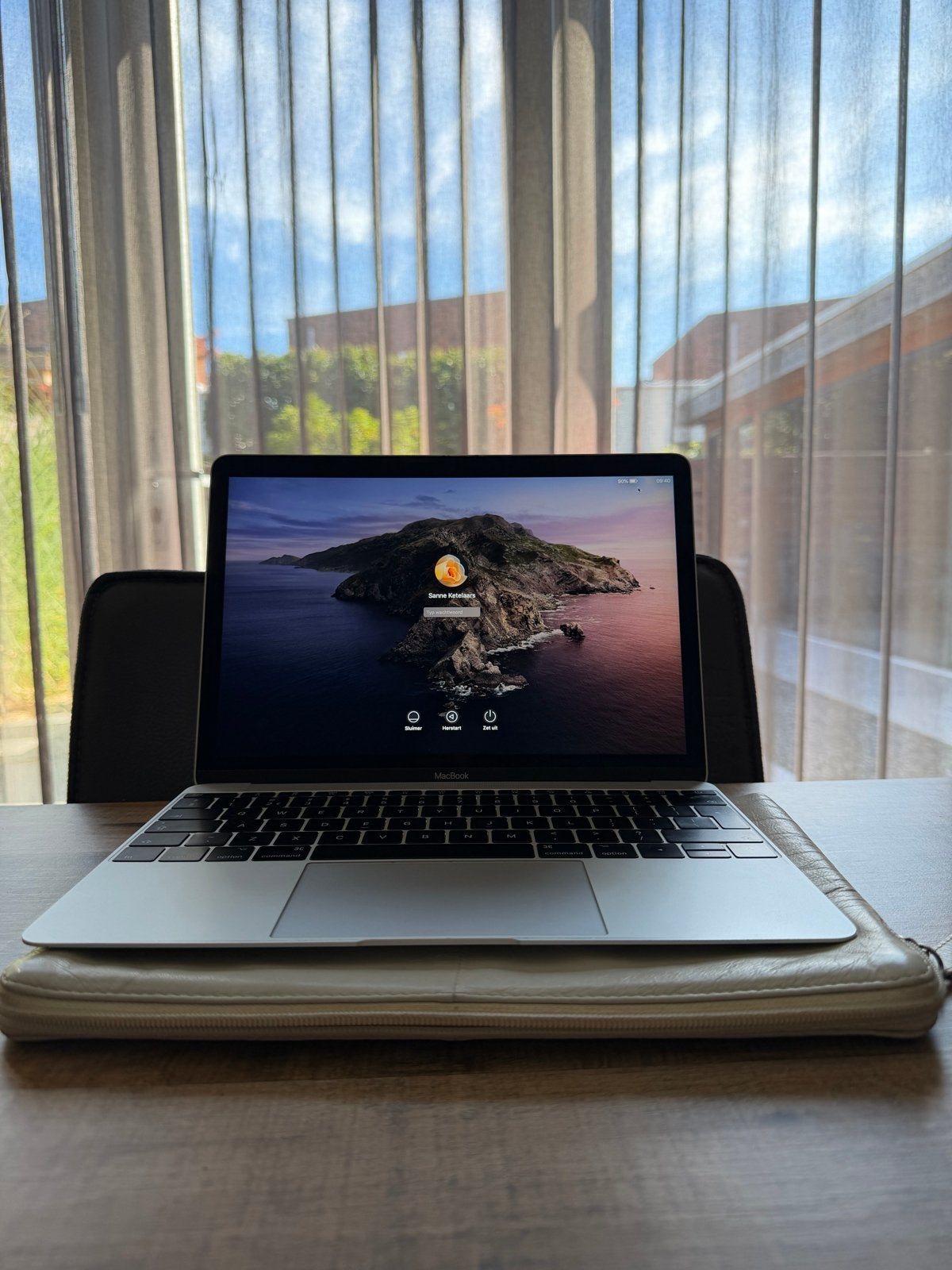 MacBook Air (Retina, 12 inch, 2017) inclusief hoes, Computers en Software, Apple Macbooks, Ophalen, Gebruikt, 256 GB, Qwerty