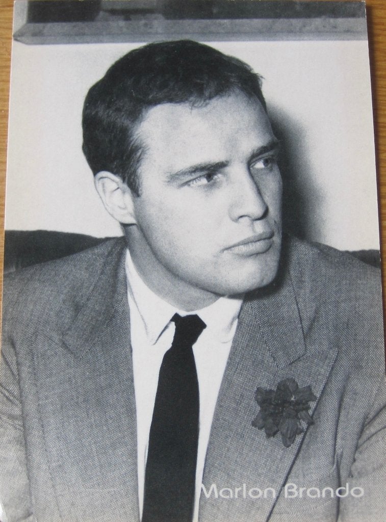 nieuwe ansichtkaart van Marlon Brando, Verzenden, 1960 tot 1980, Ongelopen, Sterren en Beroemdheden
