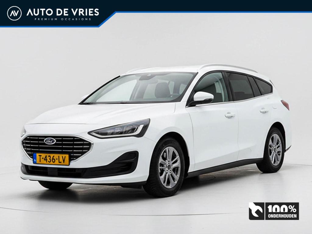 Ford Focus Wagon 1.0 EcoBoost Hybrid 125pk Titanium | Groot, Gebruikt, Wit, Origineel Nederlands, Handgeschakeld