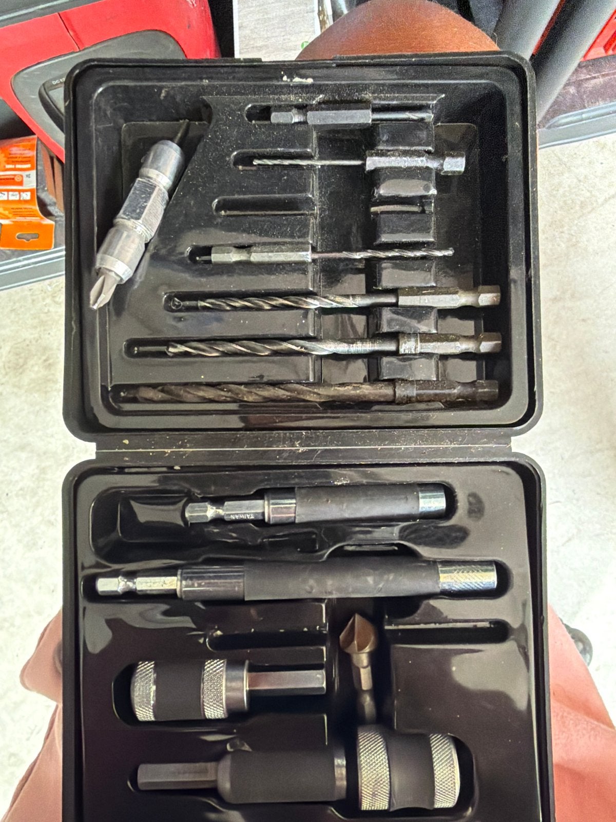 SUPER-LOK Boor- en bitset in nette staat, Doe-het-zelf en Verbouw, Gereedschap | Handgereedschap, Ophalen of Verzenden, Gebruikt