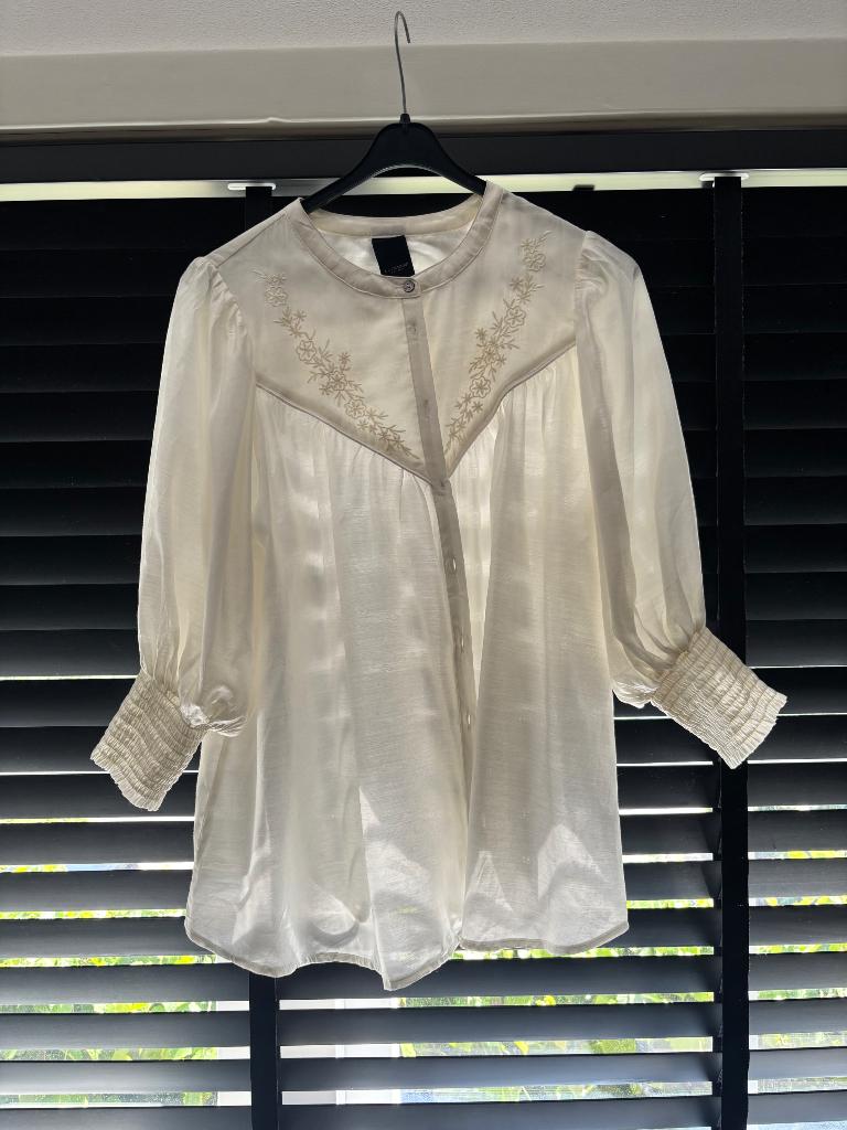 Luxzuz one two - blouse - maat M, Kleding | Dames, Maat 38/40 (M), Beige, Nieuw, Ophalen of Verzenden
