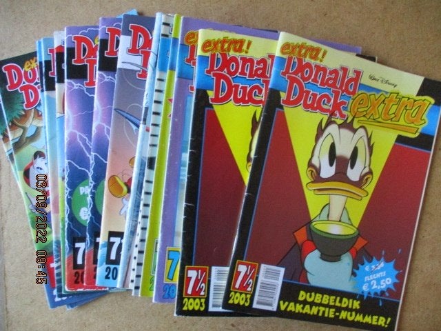 adv7077 extra donald duck extra 7 1/2, Eén stripboek, Ophalen, Gelezen