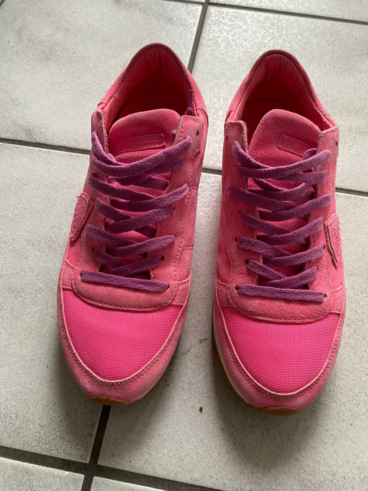 Philippe Model sneakers maat 38, Kleding | Dames, Schoenen, Ophalen of Verzenden, Sneakers of Gympen, Roze, Gedragen