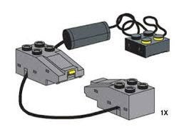 !! REPARATIE !! Lego 9V, 9 volt trein aansluitkabel, snoer