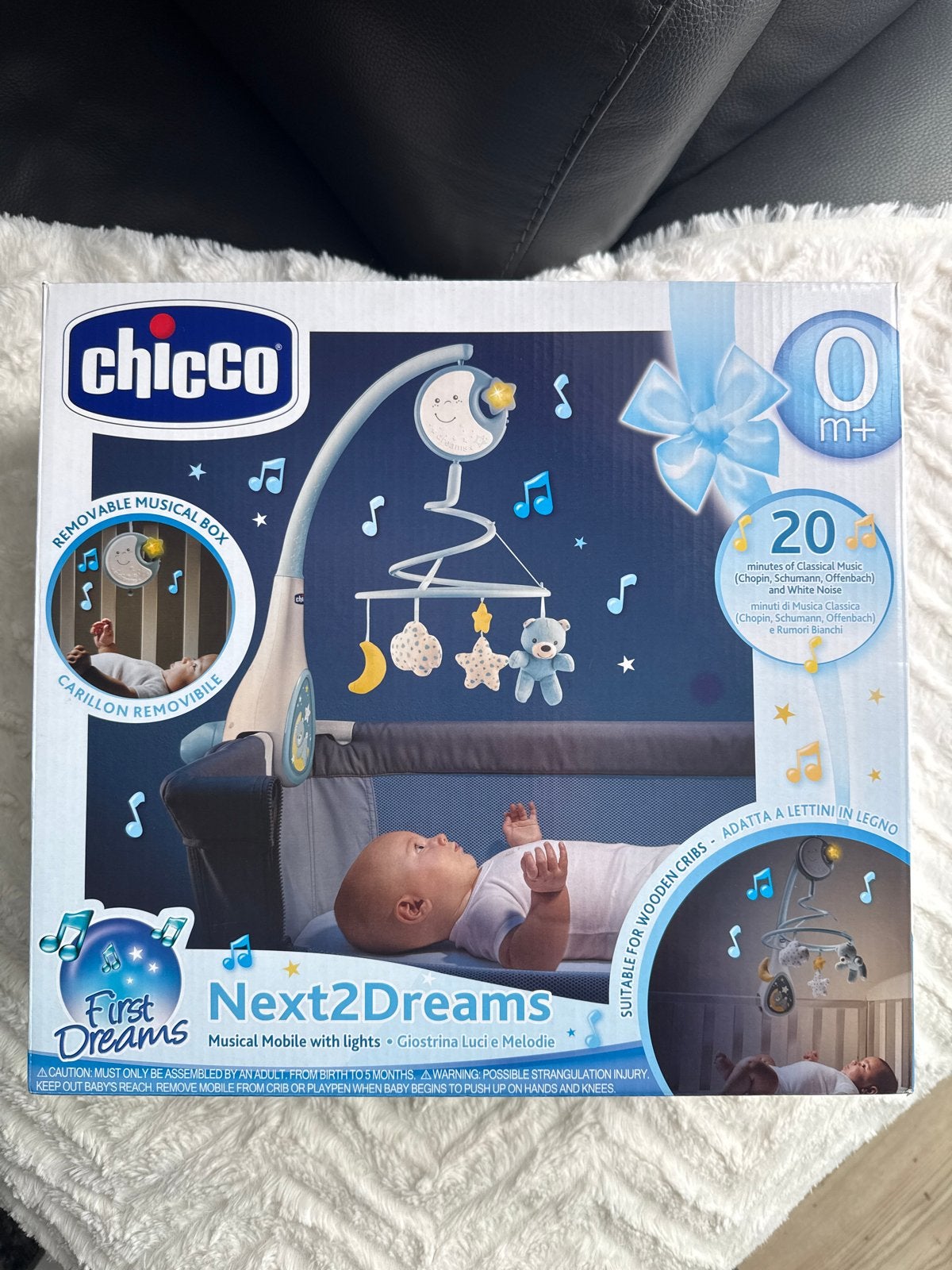Chicco First Dreams Next2Dreams Muziekmobiel, Ophalen of Verzenden, Nieuw, Mobiel, Met licht