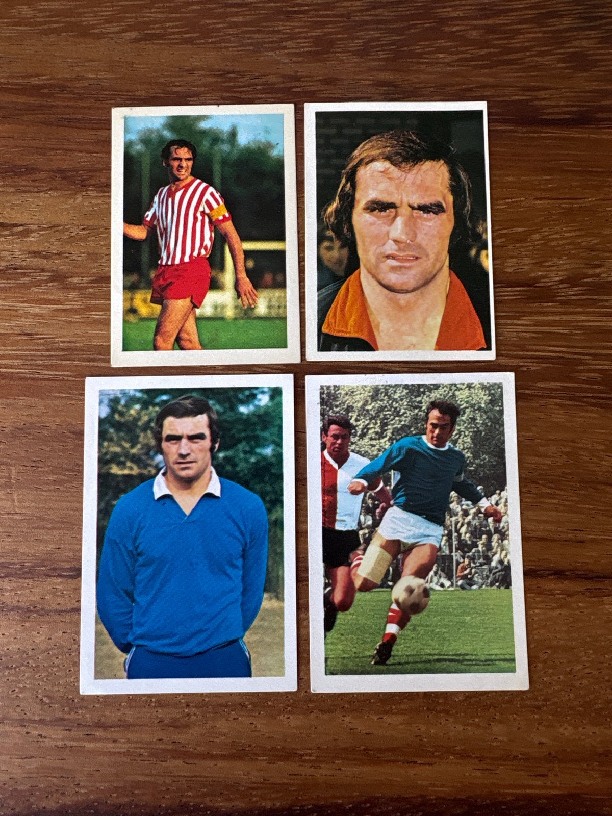 Vintage voetbalplaatjes Pleun Strik (PSV), Ophalen of Verzenden, Gebruikt, PSV, Poster, Plaatje of Sticker