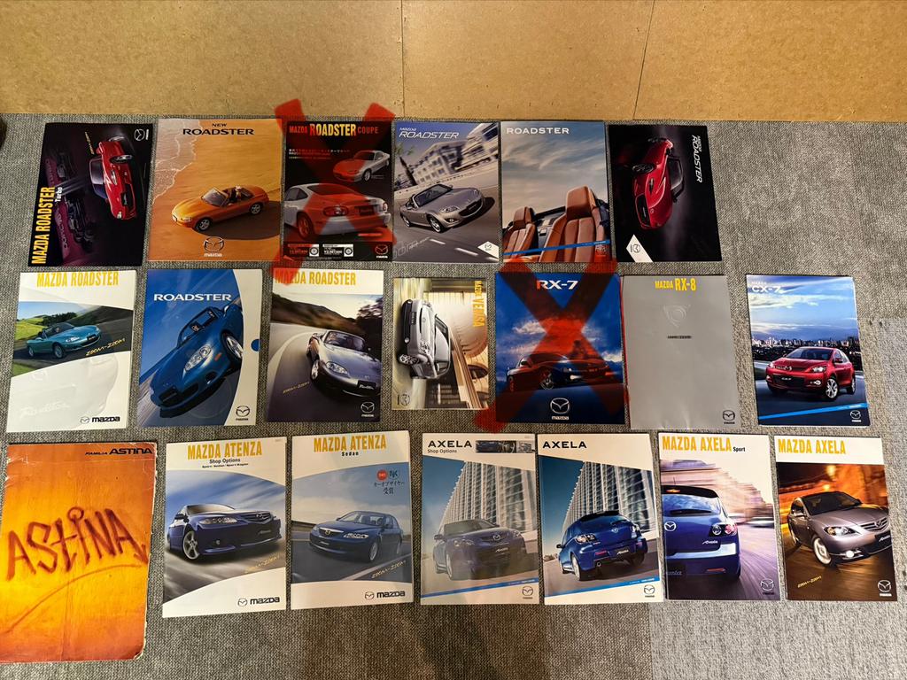 Mazda Boekjes, Catalogus, Flyers, Ophalen of Verzenden, Zo goed als nieuw, Mazda