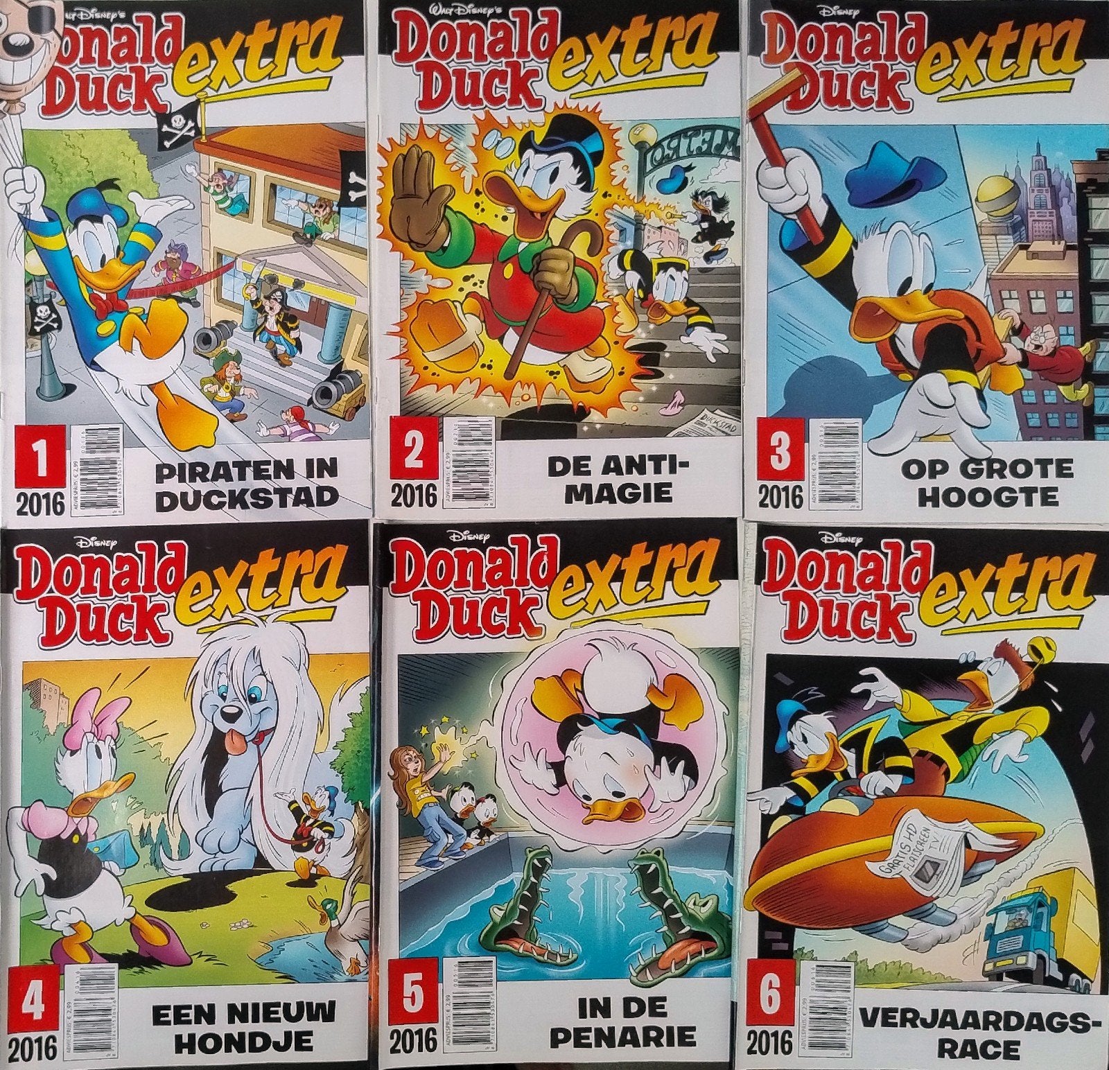 Donald Duck Extra 2016, Walt Disney, Meerdere stripboeken, Ophalen, Gelezen