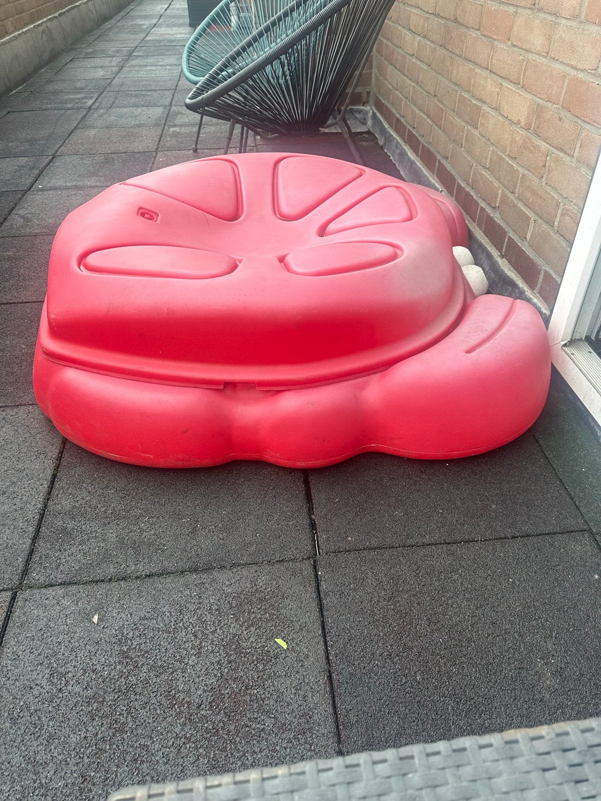Rode zandbak/waterbak in de vorm van een krab, Kinderen en Baby's, Speelgoed | Buiten | Zandbakken, Ophalen, Gebruikt