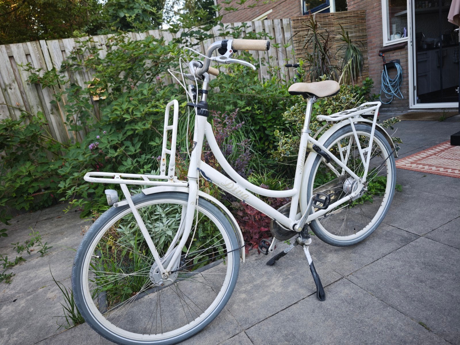 Batavus Diva Damesfiets, wit, 28 inch/56 cm, 7 versnellingen, Fietsen en Brommers, Fietsen | Dames | Damesfietsen, Ophalen, Gebruikt