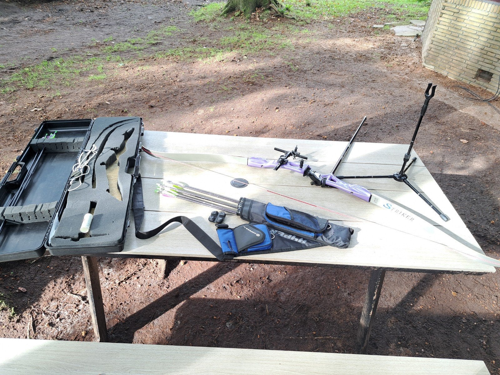 Boogschietset: Winner Striker Recurve Boog met Accessoires, Ophalen of Verzenden, Gebruikt