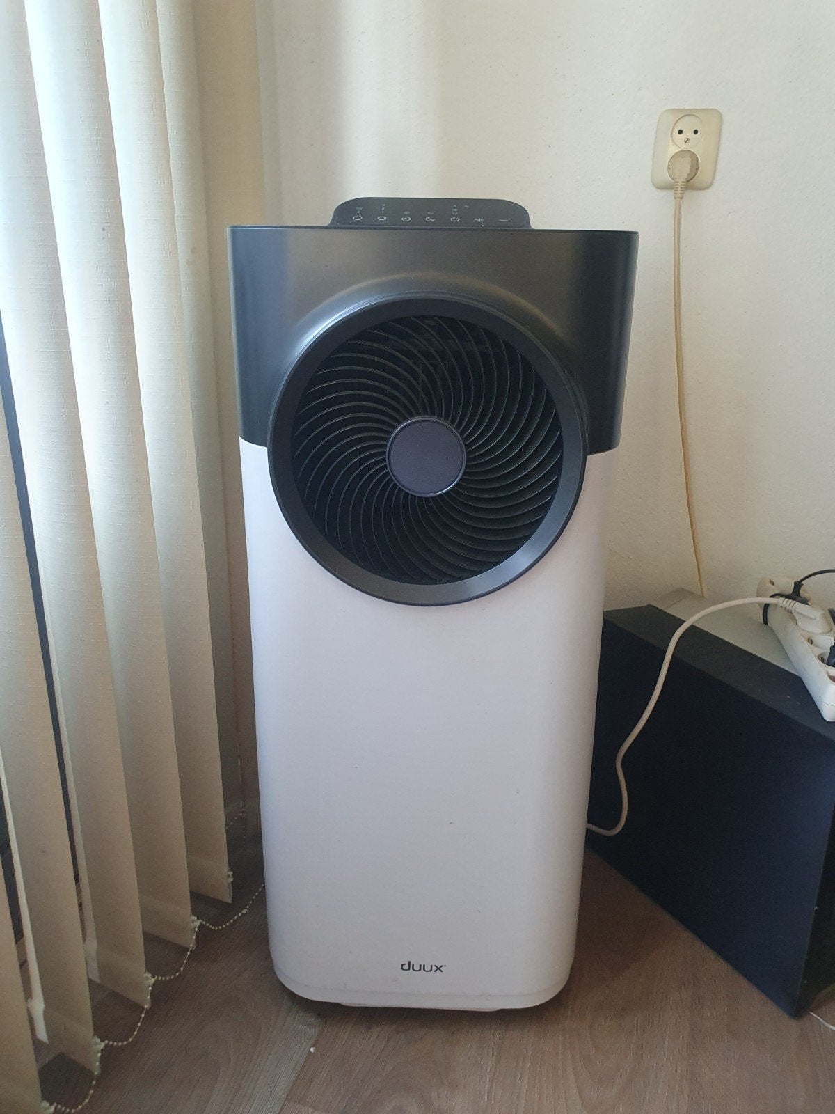 Duux Whisper Flex Smart Ventilator DXCF10 - Wit/Zwart, Witgoed en Apparatuur, Ophalen, Ventilator met afstandsbediening, Gebruikt