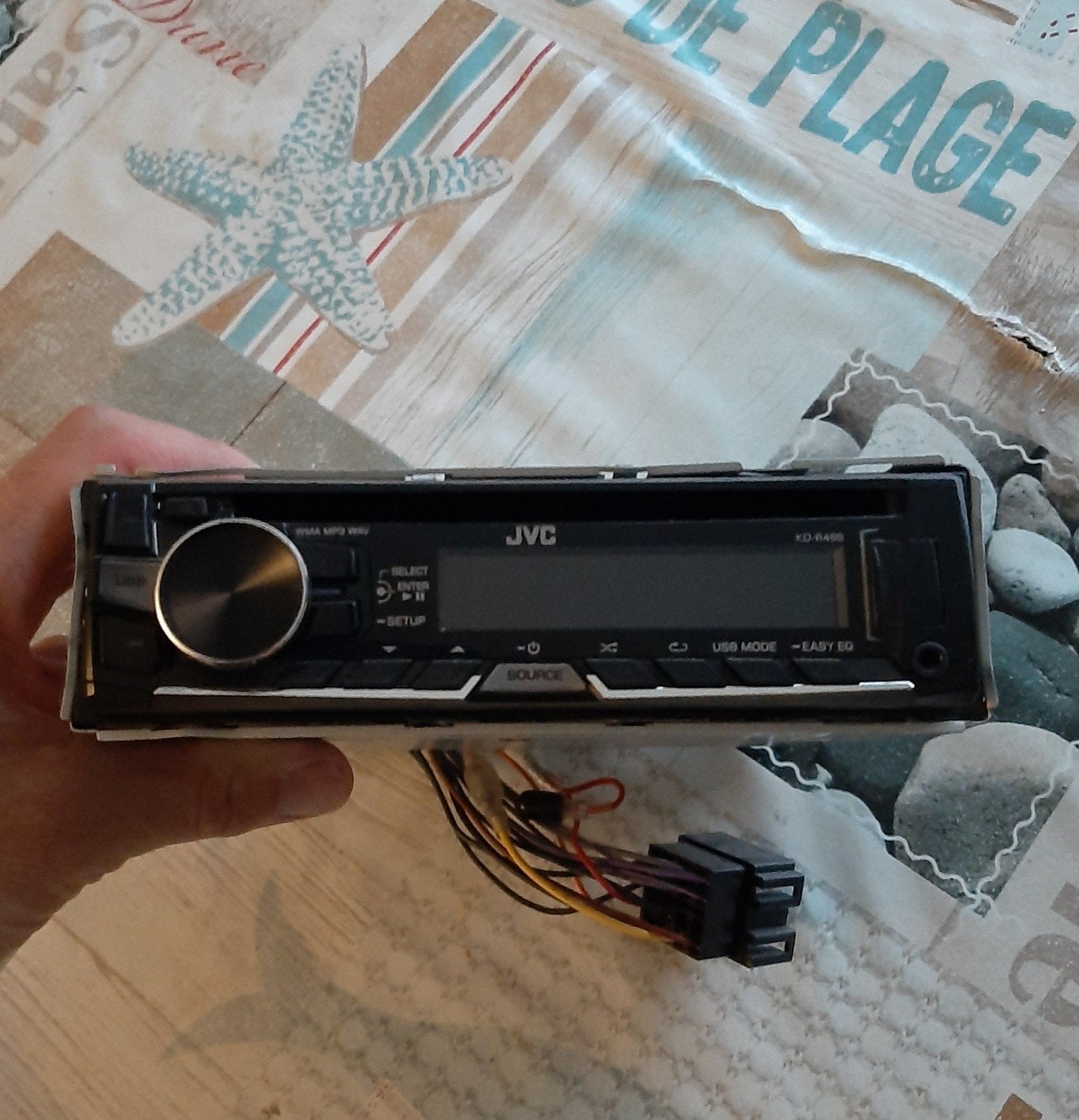JVC KD-R492 Autoradio met USB en AUX, Ophalen of Verzenden, Gebruikt