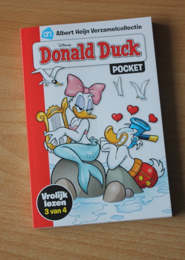 Donald Duck, Pocket, Vrolijk lezen 3 van 4, AH, Boeken, Eén stripboek, Ophalen of Verzenden, Zo goed als nieuw