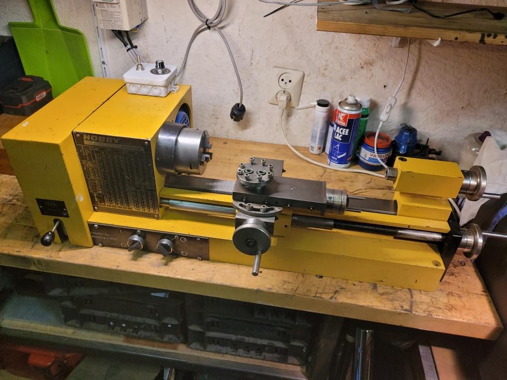 Hobbymat MD65 met frequentieregelaar, Ophalen, Gebruikt, Metaaldraaibank, Minder dan 500 mm