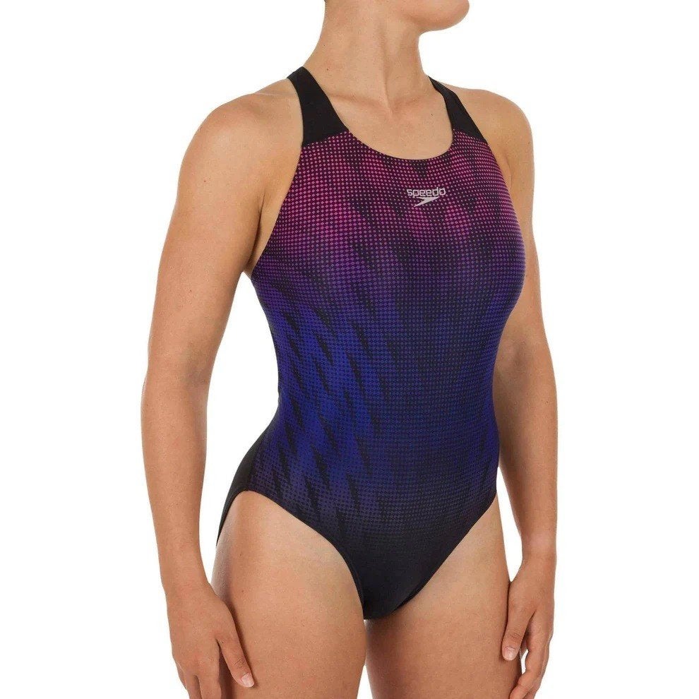 Nieuw Speedo W Digital Placement Powerback Badpak, Zwart, Info@allsport-group.com, All Sport NV, Nieuw