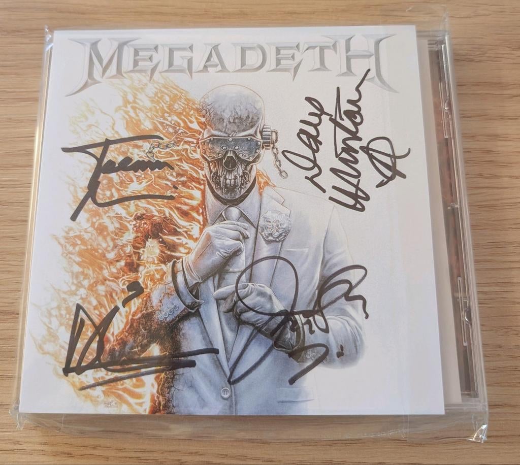 Megadeth gesigneerd CD | signed, Verzamelen, Muziek, Artiesten en Beroemdheden, Ophalen, Nieuw, Cd of Plaat, Gesigneerd