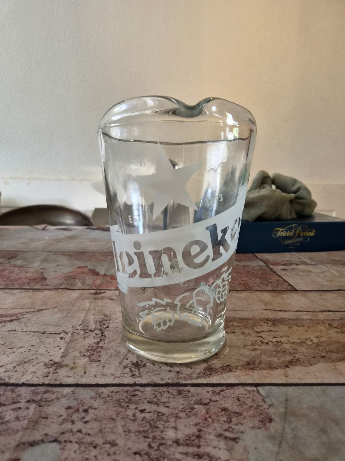 Heineken Pitcher 1,5 liter, Huis en Inrichting, Ophalen of Verzenden, Overige merken, Glas, Overige typen