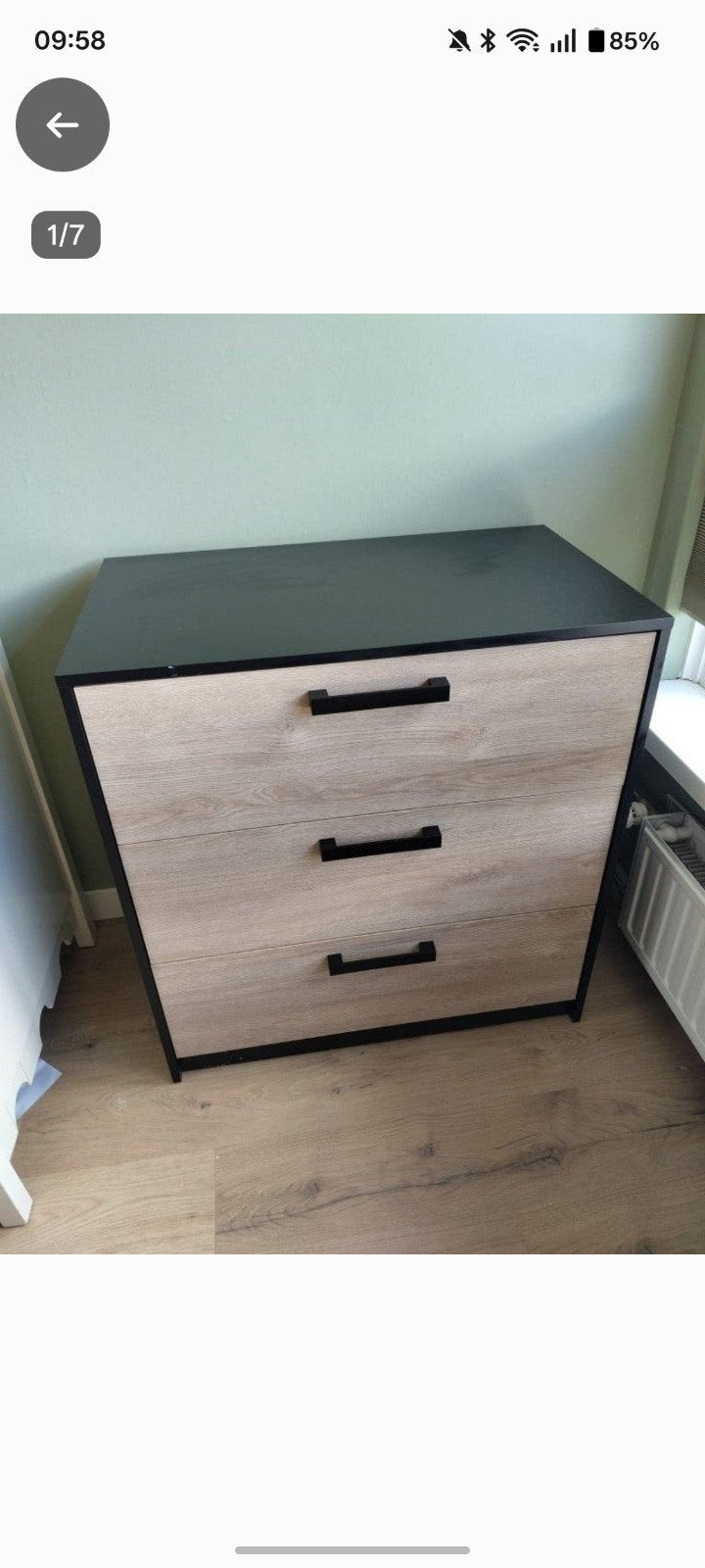Gratis Commode met 3 lades, Ophalen, Gebruikt, 50 tot 100 cm, 3 of 4 laden