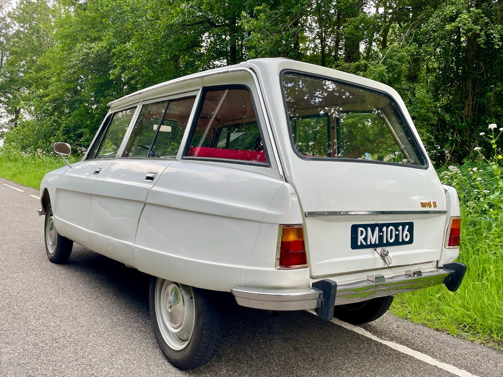 Citroën Ami 8 Break 1972 Wit, 602 cc, 4 stoelen, Wit, Stationwagon