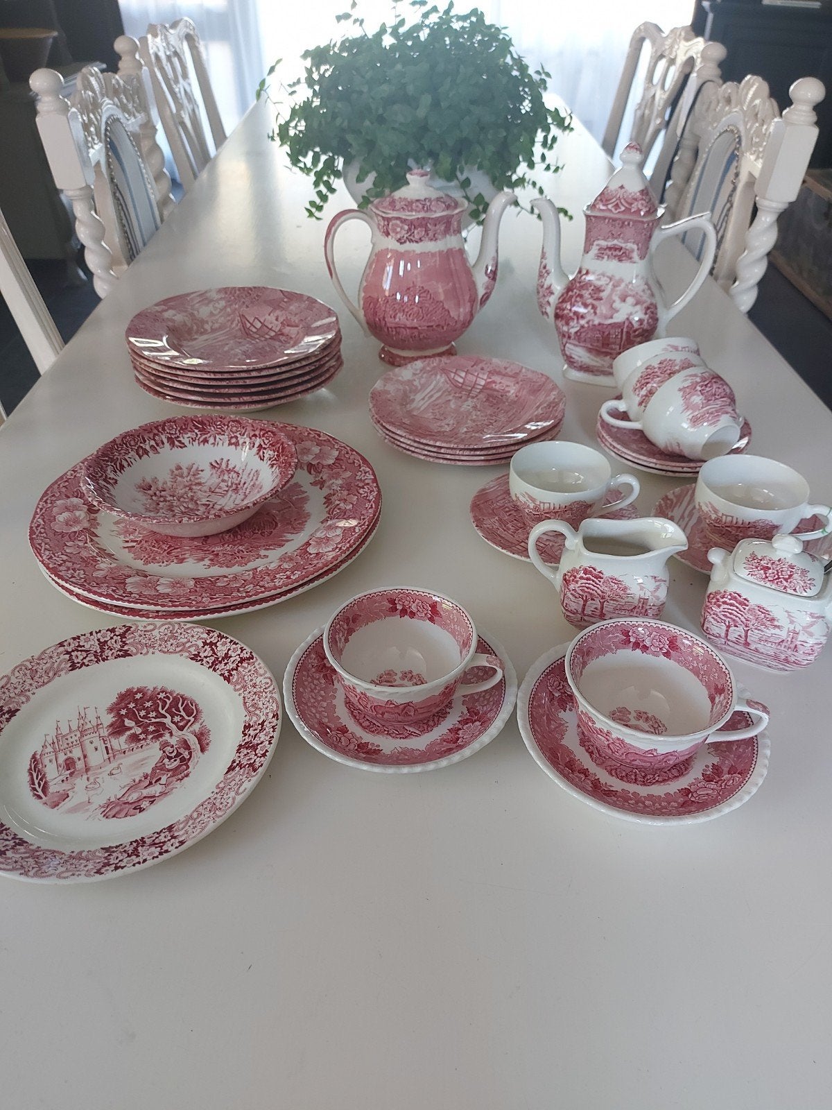 Engelse theepot suikerpot kop en schotels, Ophalen