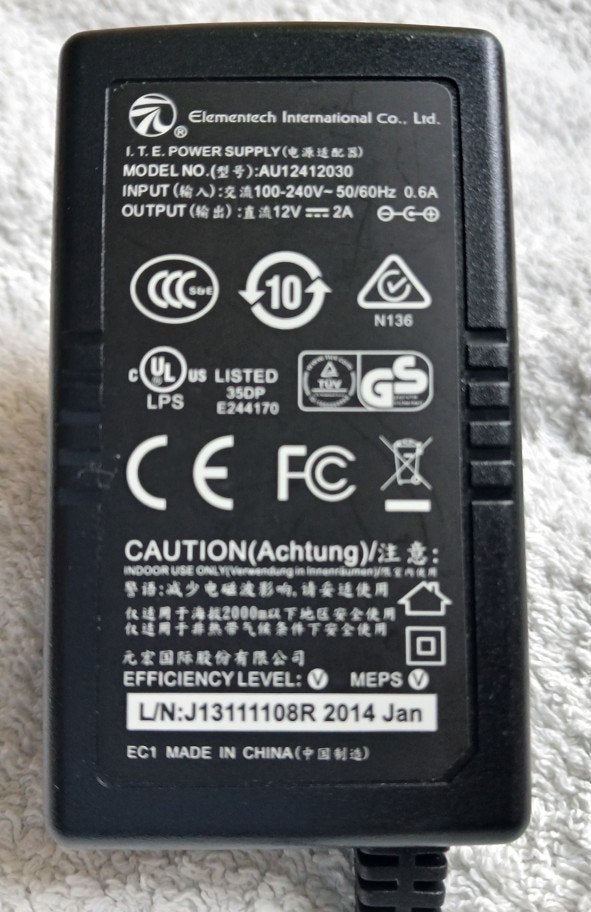 Adapter 12V-2A, Verzenden, Zo goed als nieuw, Diverse