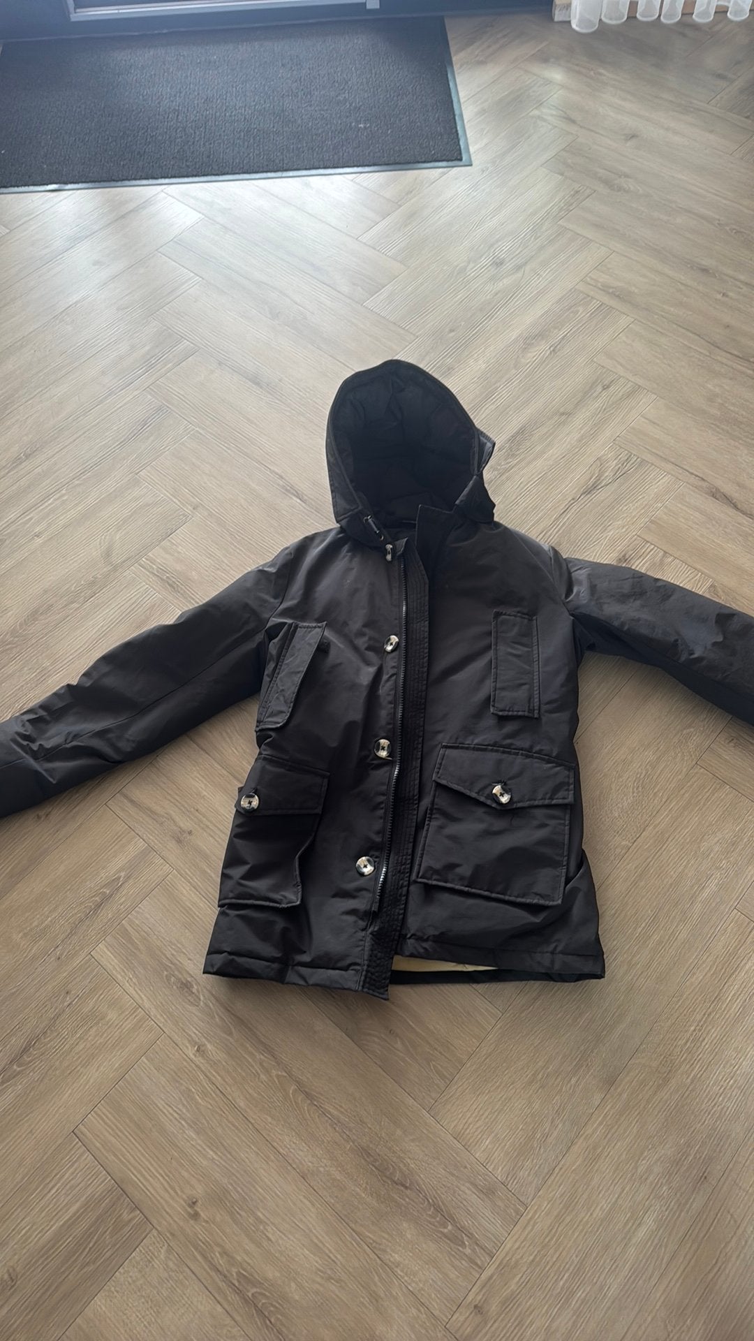 Airforce jas, Kleding | Dames, Ophalen, Zo goed als nieuw, Maat 34 (XS) of kleiner, Zwart