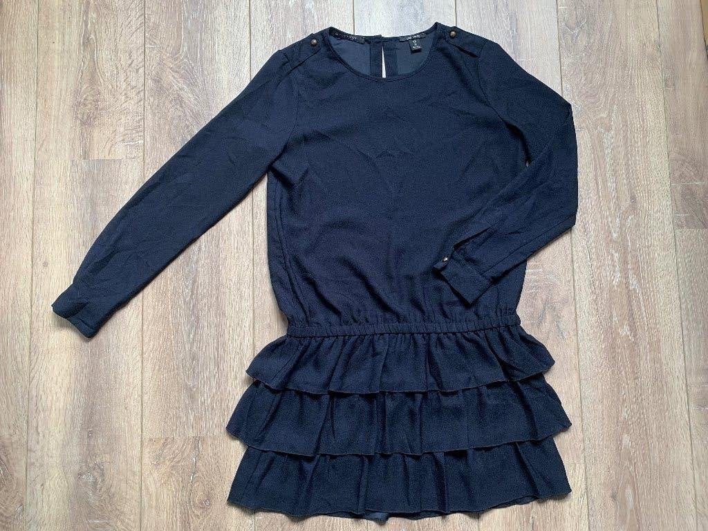 Scotch&Soda korte jurk lange mouw blauw XS / 34, Scotch & Soda, Zo goed als nieuw, Maat 34 (XS) of kleiner, Boven de knie