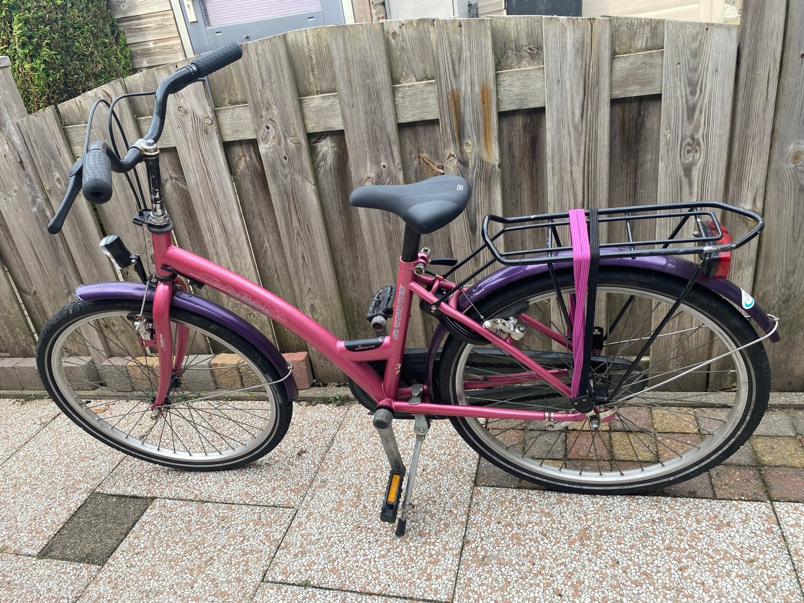Batavus damesfiets roze/paars - 24 inc Gebruikt, Fietsen en Brommers, Ophalen, Gebruikt, Velgrem, Batavus