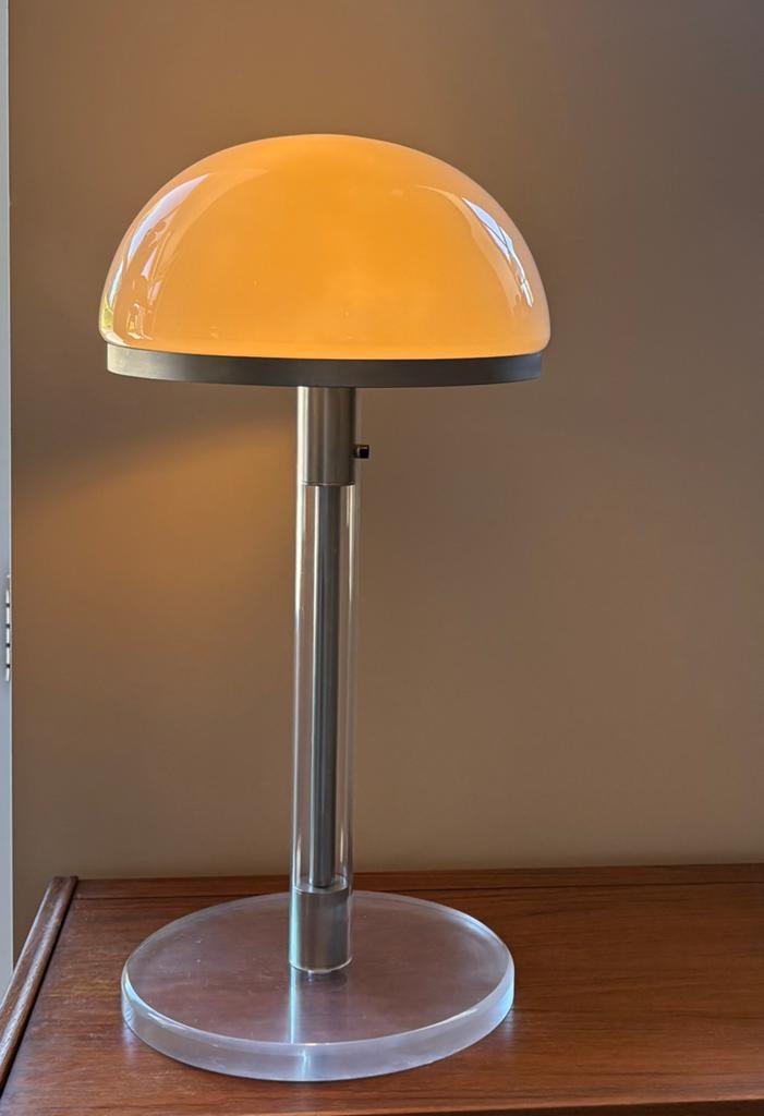 Bauhaus wagenfeld style Mushroom tafellamp, Antiek en Kunst, Ophalen