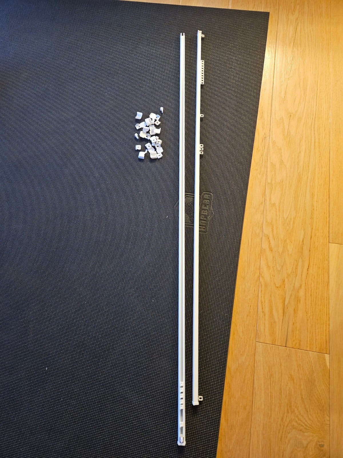 Gordijnrails 130cm met accessoires, Ophalen of Verzenden
