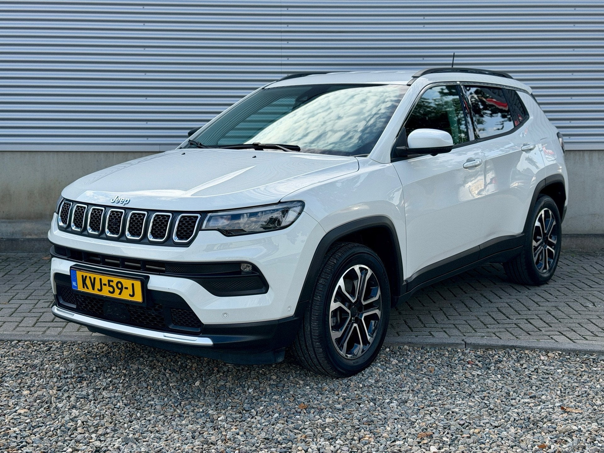 Jeep COMPASS 4xe AWD Plug-in Hybrid Electric Night Eagle [ 1, Auto's, Automaat, Dealer onderhouden, Zwart, 4 cilinders