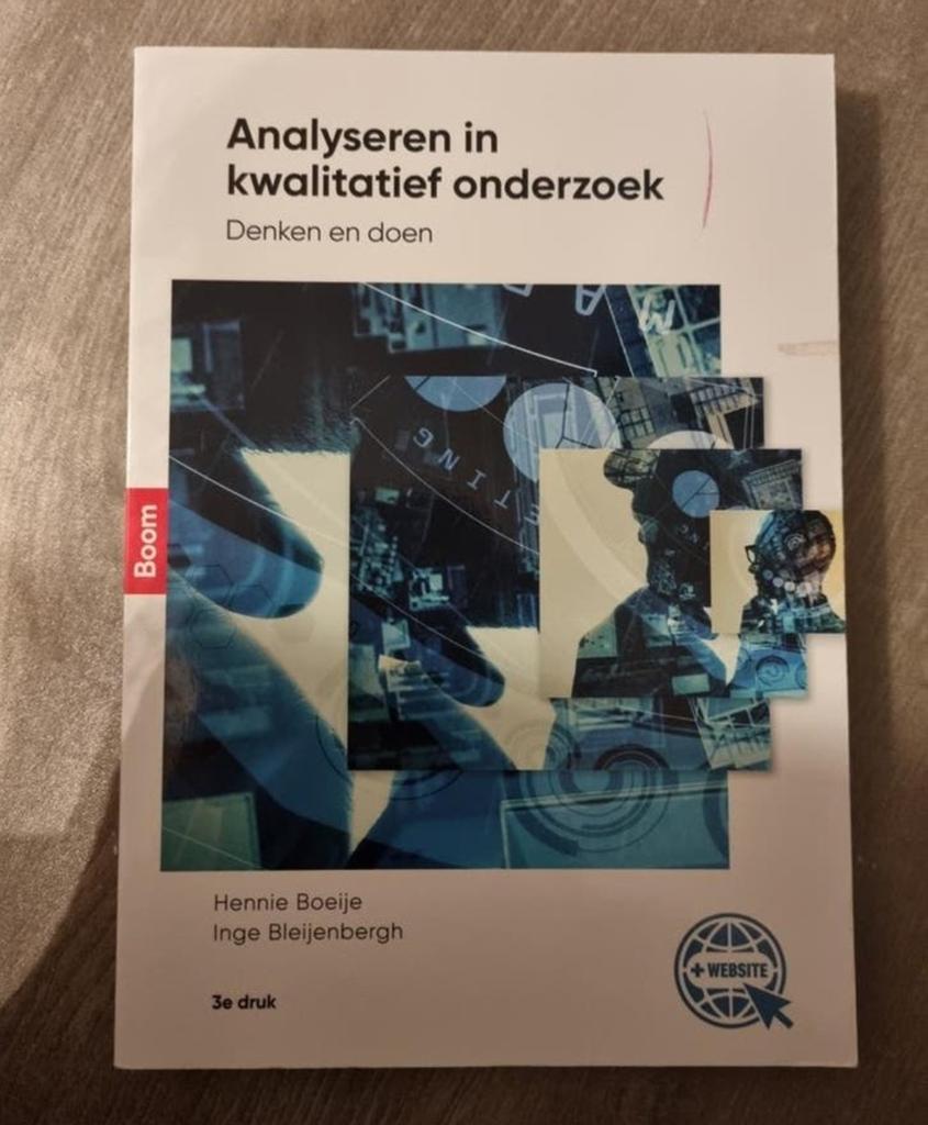 Analyseren in kwalitatief onderzoek - Denken en doen, Boeken, Hennie Boeije, Inge Bleijenbergh, Zo goed als nieuw, Gamma, HBO