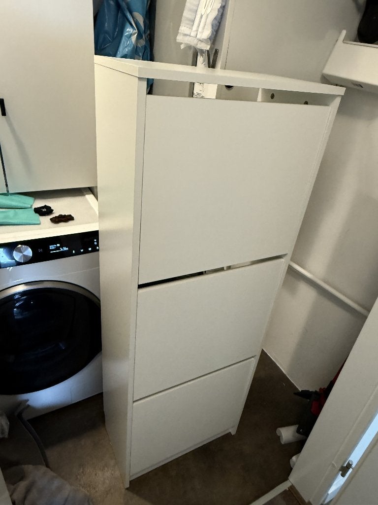 IKEA BISSA schoenenkast 3 vakken wit – nr. 2, Ophalen, Zo goed als nieuw