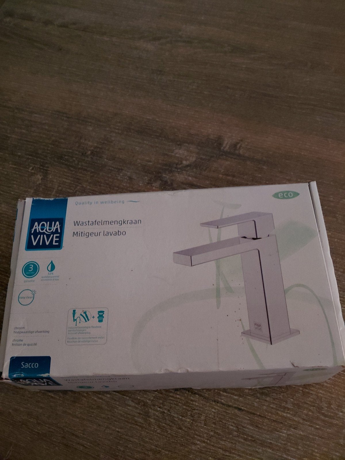 Nieuw in doos kraan wastafel, Doe-het-zelf en Verbouw, Sanitair, Ophalen of Verzenden, Nieuw, Chroom, Kraan