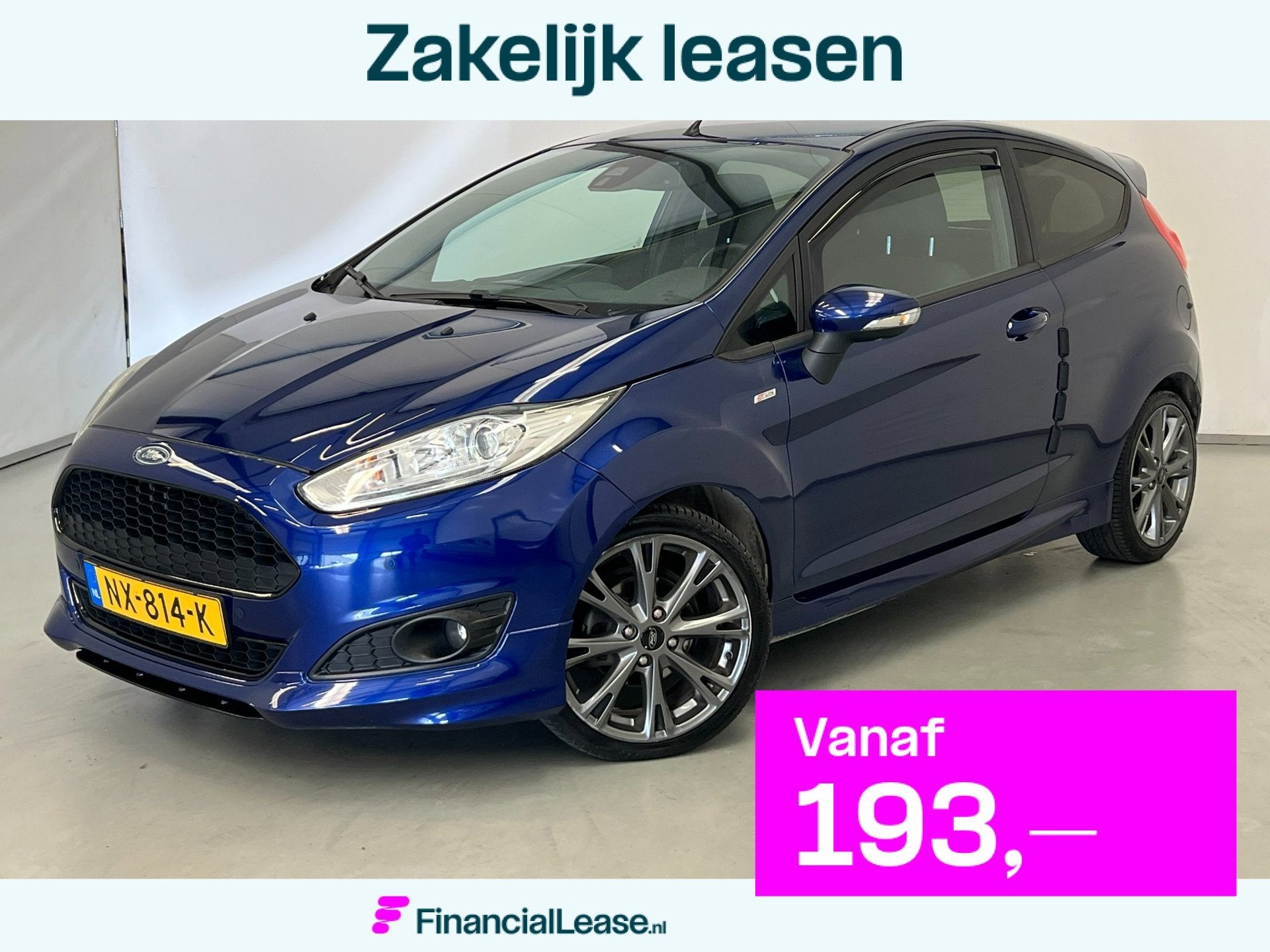 Ford Fiesta 1.0 EcoBoost ST Line / 1e eig / Keyless / Stoelv, Voorwielaandrijving, Blauw, 23 km/l, Origineel Nederlands