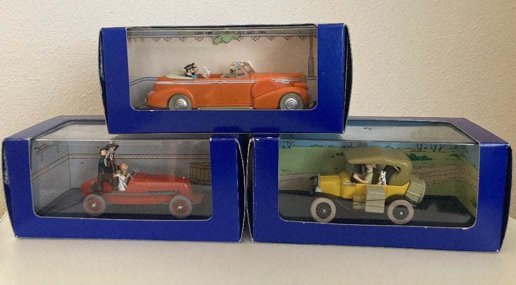 3 Kuifje Modelauto's 1:43 Atlas Nieuw in Doos, Ophalen of Verzenden, Nieuw, Auto, Overige merken