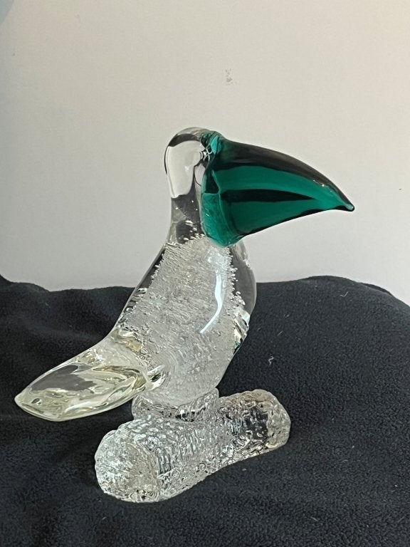 Glazen Toekan Beeldje - Decoratief Kunstobject, Ophalen of Verzenden, Nieuw, Dier