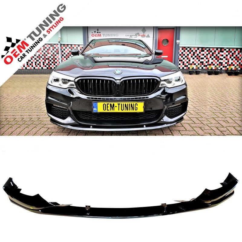 M‑Performance Style Frontlip G30/G31 17‑20 Hoogglans Zwart