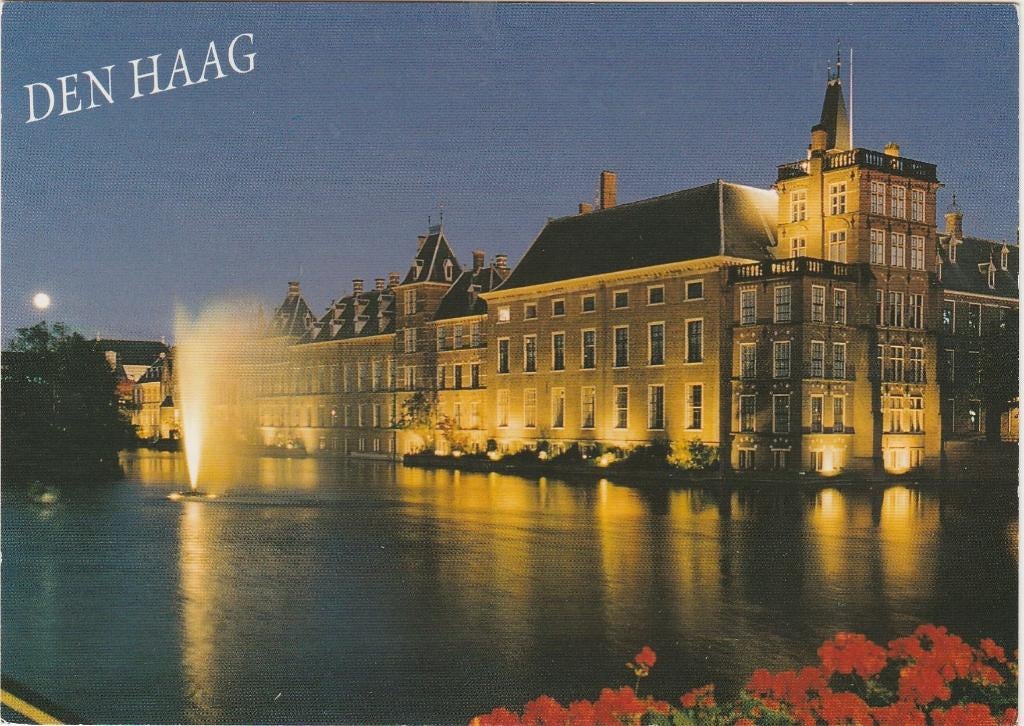 DEN HAAG Hofvijver Avond, Verzamelen, Ansichtkaarten | Nederland, Gelopen, Zuid-Holland, 1980 tot heden, Verzenden